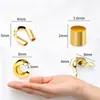 Tubo de posicionamiento de cierre de metal multicolor galvanizado transfronterizo, tubo en forma de U, cuenta abierta, accesorios para joyería de collar y pulsera hechos a mano para DIY