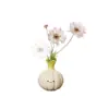 Florero Creativo con un Toque de Lujo Ligero y de Alta Gama, Flores Artificiales, Flores Secas, Adornos Decorativos Artísticos, Arreglo Floral de Cerámica para Bodas