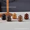 Colgante de Calabaza Redonda Gruesa de Sándalo Tallado, Adorno Creativo de Mano para la Buena Fortuna, Artículo Decorativo para Jugar y Sostener, Decoración Colgante para Coche para las Cinco Bendiciones