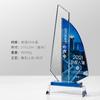 Novo 2022 Creative Transparent Crystal Trophy Award Holder Honorary Production Team Polegar Estrela de cinco pontas Medalha infantil