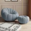 Sofá nórdico perezoso, popular silla de calabaza individual de tatami, sofá pequeño para apartamentos pequeños, dormitorio, balcón, reclinable de ocio