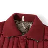 Nueva Chaqueta de Algodón Cálida Casual Invierno Solapa Cremallera Corta Moderna Ropa para Madres de Mediana Edad Holgada Versátil Ropa de Algodón