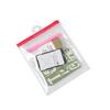 Bolsa de Cremallera Transparente de Pvc con Cremallera Colorida Bolsa con Agujero para Colgar de Avión Bolsa Ziplock Bolsa de Embalaje de Plástico Personalización