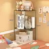 Estante de almacenamiento para mesita de noche de dormitorio, estante de almacenamiento de esquina para litera de dormitorio, estantería de esquina para mesita de noche de estudiante universitario