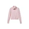 Marca D alta inteligência pinho 'chi outono e inverno novo estilo coreano retrô gola alta lapela de lã abotoado suéter cardigã top feminino