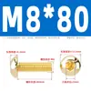 Tornillos de Cabeza Semiredonda Hexagonal de Latón Din7380 Tornillos de Cabeza Redonda tipo Copa Champiñón de Cobre M3M4M5M6M8M10
