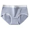 Ropa interior de algodón puro para mujer de tiro bajo, Ropa interior simple de color liso para mujer, Transpirable Sin costuras Algodón puro en la entrepierna Ropa interior para mujer, 100% Algodón