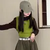 Calça Casual de Primavera e Outono para Meninas 2026 Nova Moda Estilo Coreano Bolso Grande Cargo Calça de Pernas Largas para Meninas Mais Velhas