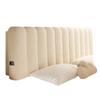 Cojín de cabecera de alta gama terciopelo de oso de peluche cojín de tatami modificado estilo crema bolsa suave de cabecera cojín de respaldo extraíble y lavable