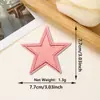 Parche Bordado de Estrella de Cinco Puntas con Purpurina de Nuevo Estilo, Accesorios de Ropa y Equipaje de Venta Caliente Transfronteriza, Parche Decorativo Termoadhesivo