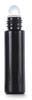 Frasco Roll-On de Vidrio Negro de 10 ml con Tapa de Baquelita, Botella para Aceites Esenciales, Botella para Perfume, Botella para Aceite Labial