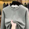 Suéter de malha masculino de alta qualidade com gola redonda para e-commerce transfronteiriço, um suéter espesso para outono e inverno, um suéter casual de manga longa