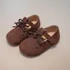 Zapatos de Estilo Británico para Niñas Primavera y Otoño 2026 Zapatos de Cuero de Suela Blanda para Bebés y Niños Pequeños, Zapatos Estilo Birkenstock para Bebés Niñas, Zapatos de Cuero para Aprender a Caminar