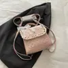 Bolsa de Ombro Dupla Estilo Doce e Fofo Feminina Moda Coreana Versátil Elegante Bolinhas Renda Viagem Trabalho Pequena Bolsa Transversal