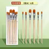 Materiais de Pintura de Bambu Verde Pincel Guache Pincel Acrílico Pincel Especial para Pintura a Óleo Artística Pincel Leque para Aquarela