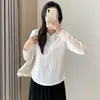 Sudadera con capucha para mujer, estilo fino de primavera/verano, camiseta de manga larga con cremallera para mujer, versión coreana, corte ajustado, sudadera con capucha de manga corta cola de golondrina