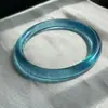 Venta Caliente Transfronteriza Pulsera de Aguamarina Jade Real Azul Mar Azul Misterio Cuarzo Popular Jade Fidelidad Caja de Regalo