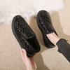 Zapatos de Algodón con Forro de Polar para Invierno para Mujer 2026 Nuevo Estilo Botas de Nieve Mocasines para Mamás con Suelas Gruesas, Zapatos Casuales Cálidos y Cómodos