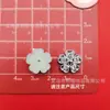 Corbata de Moño Camelia Etiqueta con Letra Corazón Accesorios de Plástico DIY Funda de Teléfono Pasador Accesorios para Zuecos
