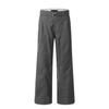 Calça Americana Reta 11Kn para Homens e Mulheres, Cinto Ajustável, Retro Solta Estéreo Tendência Casual Efeito Emagrecedor Calça de Pernas Largas