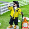 Jaqueta de Fleece Infantil Outono e Inverno 2025 Nova Jaqueta de Inverno Infantil Parka Acolchoada Grossa para Bebê