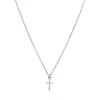 Comercio exterior europeo y americano nuevo collar collar de cruz de metal cadena para clavícula de mujer Dogeared venta al por mayor