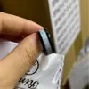 Anel de Aço Inoxidável Europeu e Americano Simples e Dominador Estiloso Joias Atacado 8mm Chanfrado Mármore Branco