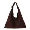 Bolso Cubo Versátil de Gran Capacidad Moda Gamuza Bolso de Hombro Único Estilo Perezoso Retro Bolso Tote Cruzado para Mujeres
