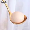 Colher de Mingau de Aço Inoxidável 304, Colher Pequena para Sopa, Colher Doméstica de Cabo Longo, Colher Pública, Colher de Sopa para Loja de Macarrão