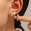 Banho de ouro real Zircônia microincrustada popular europeia e americana brincos em forma de cobra aço titânio feminino explosões transfronteiriças preço de fábrica brincos de comércio exterior
