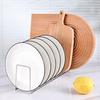 Escurridor de platos doméstico para cocina, escurridor de una sola capa de acero inoxidable, gabinete pequeño de almacenamiento, estante para guardar vajilla