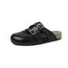 Confortáveis Largas Vazadas Respiráveis Malha Patchwork Birkenstock Shoes 2026 Sola Grossa Salto Baixo Bico Redondo Bico Fechado Chinelos de Exterior Femininos