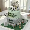 Decoraciones para Pasteles de Celebridad de Internet con Tema de Fútbol, Adornos de Niño con Jersey de Fútbol, Tema de Equipo de Fútbol, Decoraciones para Hornear de Cumpleaños, Inserts
