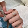 Anillo de Huevo de Paloma de Encaje Estilo Japonés de Plata de Ley S925 para Mujer, Estilo Vintage de Lujo Ligero, Diseño de Nicho de Gama Alta, Anillo Popular