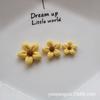 Accesorios de resina para bricolaje, color oscuro, taza con flor de cinco pétalos, funda para teléfono móvil, tocado, horquilla, accesorios para coche, material para parches