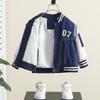 Jaqueta para Meninos Primavera e Outono 2025 Nova Elegante Roupa Esportiva para Meninos Moda Infantil Bebê Jaqueta de Beisebol Top