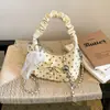 Bolso de Lunares para Mujer 2026 Estilo Nuevo Bolso de Mano con Lazo Bolso de Hombro Cruzado de Cadena de Verano de Gama Alta para Viajes
