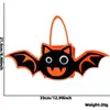 Nueva Bolsa de Tote para Halloween Bolsa Divertida de Calabaza Fantasma Bolsa de Dulces Decoración de Fiesta del Festival de Fantasmas para Niños Bolsa de Dulces de Fieltro