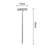 Venta al por mayor de fábrica 100 piezas de juego de agujas para peluca Aguja de posicionamiento en forma de T de 38 mm Aguja fija para extensión de cabello de peluca Accesorios de joyería