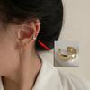 Clip de oreja de estilo retro con personalidad semicircular tipo C, sin perforaciones, estilo simple, estilo frío, súper hada genial