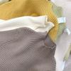 [em estoque meninas elástica malha assentamento camisa skin-friendly e fácil de usar macio cera outono e inverno roupas infantis dos homens das crianças semi-high colarinho