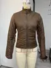 Transfronteiriço 2026 Novo Modelo Comércio Exterior Atacado de Roupas Femininas Moda Europeia e Americana Jaqueta Esportiva de Algodão com Gola Alta Casaco Quente de Algodão