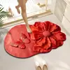 Alfombra de Piso Mariposa de Baño de Gama Alta, Felpudo de Baño, Absorbente de Agua, Antideslizante, Alfombra Doméstica Absorbente de Agua, Resistente a la Suciedad, Resistente al Desgaste