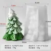 Jiahuimei Nova Vela Perfumada de Árvore de Natal Molde de Silicone Vela de Natal DIY Decoração de Gesso Enfeites