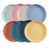 [Venta caliente transfronteriza] plato de paja de trigo 23cm plato grande plato de restaurante plato para bocadillos plato para frutas y bocadillos