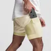 Shorts Esportivo Masculino Personalizado Camada Dupla 2 em 1 Poliéster Secagem Rápida Logo Personalizado Pedido a partir de 1 Peça Amazon