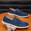 Mocassins Casuais Clássicos Estilo Old Money, Novos Sapatos Rasos Slip-On Masculinos de Tamanho Grande para Outono