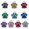 28 Goteo de Aceite Dibujos Animados Brillo Fino Pata de Gato Huella de Pata de Oso Colgante DIY Etiqueta para Cachorro Etiqueta para Mascota Accesorios de Joyería