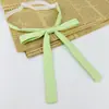Pajarita de Color Sólido con Puntiagudos y Acentos de Plumas, Accesorios Jk, Pajarita Estilo Japonés para Estudiante Mujer, Pajarita Grande con Cordón, Estilo Uniforme Escolar