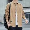 Nova Camisa Casual Masculina Multicor Moda Transfronteiriça 2026, Marca Tendência Gola Lapela Camisa Jovem para Homens